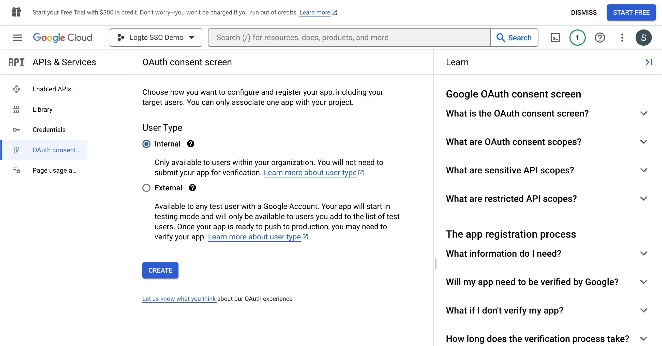 ประเภทผู้ใช้ในหน้าขอความยินยอมของ Google Workspace